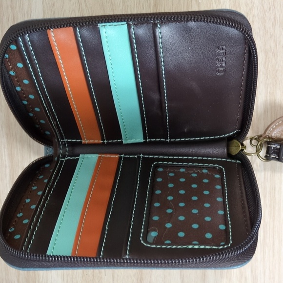 Chala Blue Cat Wallet - Picture 3 of 4